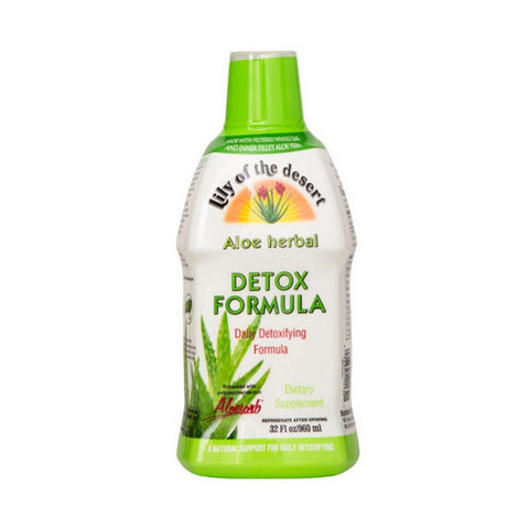 Lily Of The Desert, Aloe Vera Juice Detox Formula, Detoxifying Formula 32 Oz