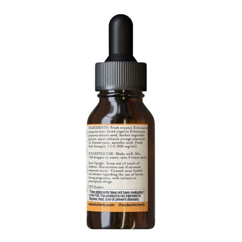 Eclectic Herb, Echinacea Purpurea, Orange 1 Oz Alcohol free