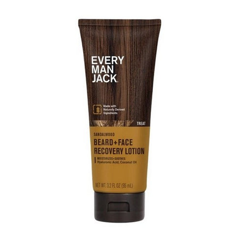 Every Man Jack, Every Man Jack Beard And Face Lotion Sandalwood, 3.2 Oz