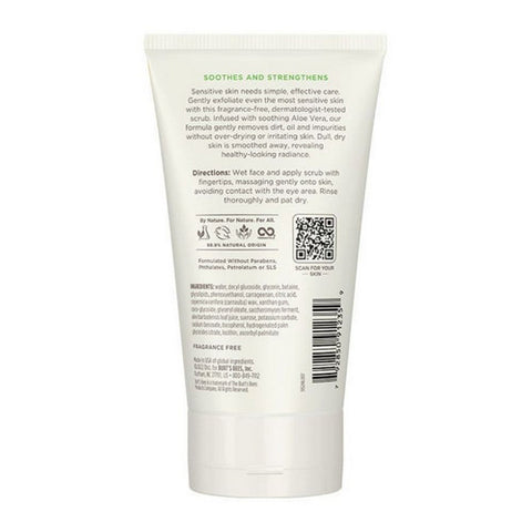 Burt's Bees, Gentle Facial Scrub For Sensitive Skin, 4 Oz