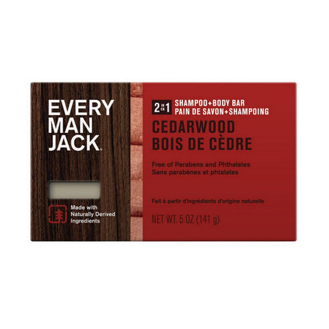 Every Man Jack, Every Man Jack Shampoo And Body Bar Cedarwood, 5 Oz