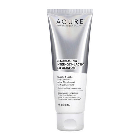 Acure, Acure Resurfacing Inter Gly Lactic Exfoliator, 4 Oz