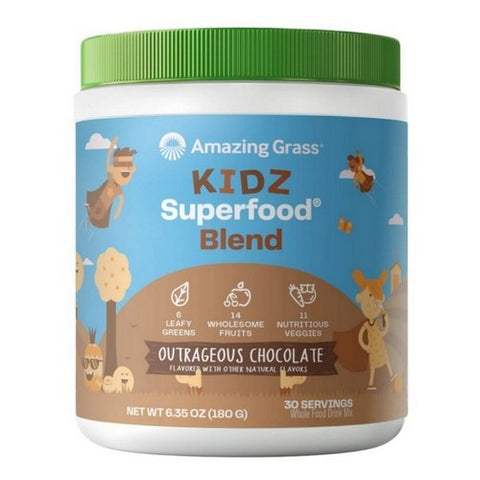 Amazing Grass, Kidz Superfood Outrageous Chocolate, 6.35 Oz