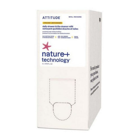 Attitude, Citrus Zest Daily Shower And Tile Cleaner Refill, 67.62 Oz