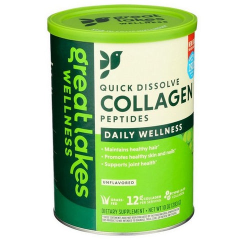 Great Lakes Wellness, Collagen Peptides Unflavored, 10 Oz