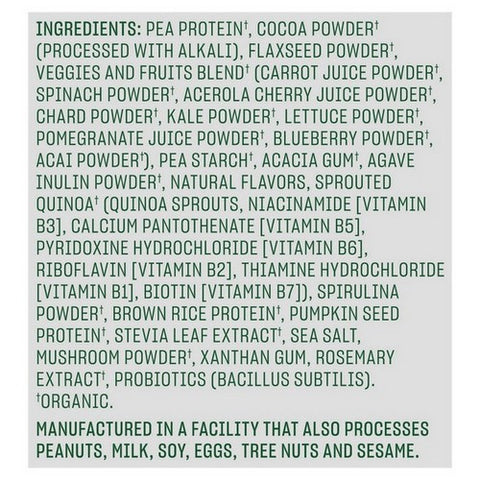 Vega, One Organic All In One Shake Chocolate, 25 Oz