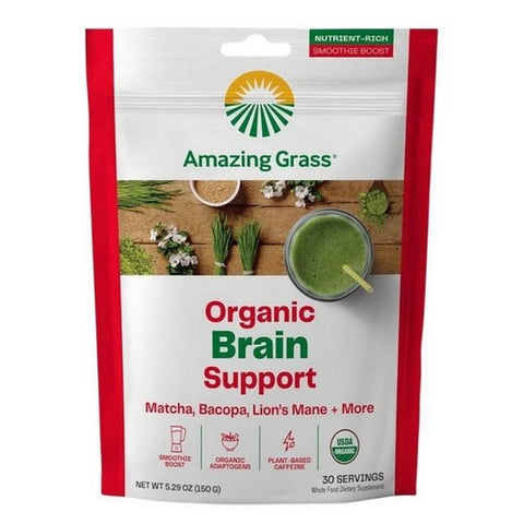 Amazing Grass, Organic Brain Booster, 5.29 Oz