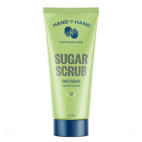 Hand In Hand, Sugar Scrub Lemon Zest And Vetiver Sweetgrass, 9 Oz