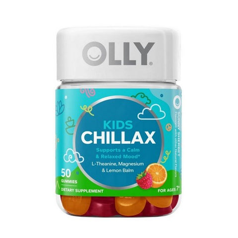 Olly, Kids Chillax Gummies Sunny Sherbet, 50 Count
