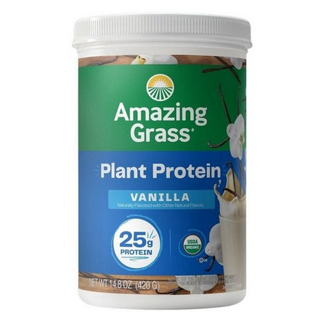 Amazing Grass, Amazing Grass Plant Protein Vanilla, 14.8 Oz