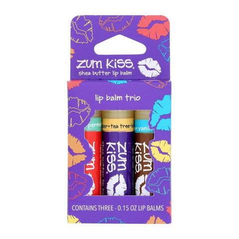 Zum, Kiss Lip Balm Trio Assorted, 3 Count