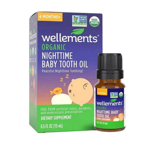 Wellements, Baby Nighttime Tooth Oil, 0.5 Oz