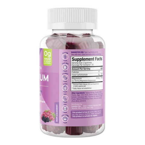SUKU Vitamins, Mega Magnesium Gummy, 50 Count