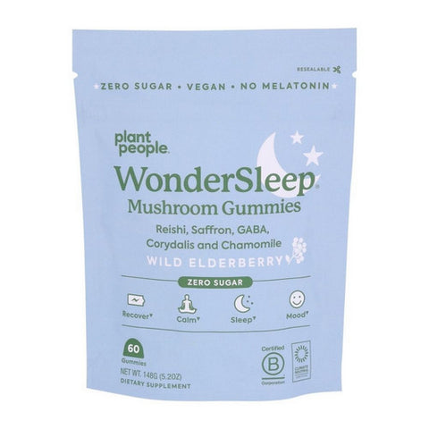 Plant People, Wondersleep Super Mushroom Gummies, 60 Count