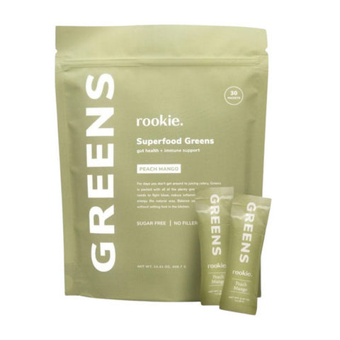Rookie, Drink Superfood Peach Mango, 30 Count