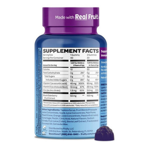 Smurfs, Kids Immune Vitamin Supplements, 40 Count