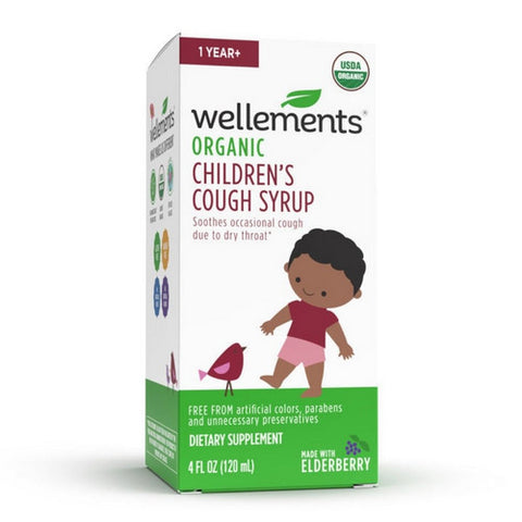 Wellements, Organic Childrens Cough And Mucus Syrup, 4 Oz