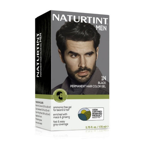 Naturtint, Mens Permanent Hair Color 1N Black, 5.75 Oz