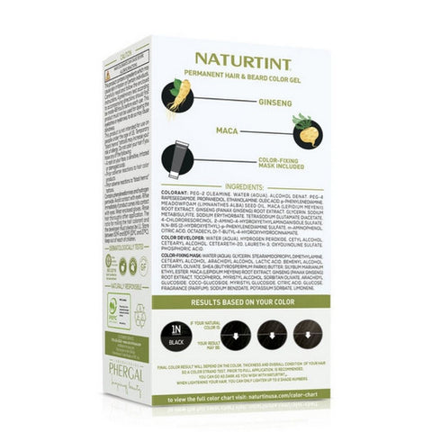 Naturtint, Mens Permanent Hair Color 1N Black, 5.75 Oz