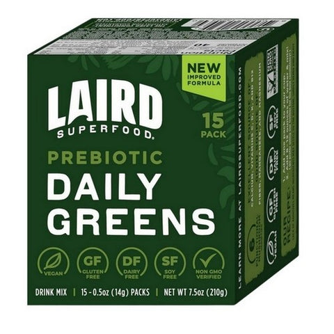 Laird Superfood, Daily Greens Organic Prebiotic, 7.5 Oz