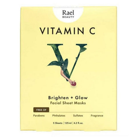 Rael Beauty, Sheet Mask Vitamin C Facial, 5 Count