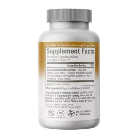 Om Mushrooms, Lions Mane Mushroom Superfood Daily Boost, 45 Capsules