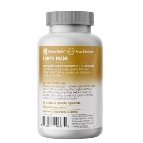 Om Mushrooms, Lions Mane Mushroom Superfood Daily Boost, 45 Capsules