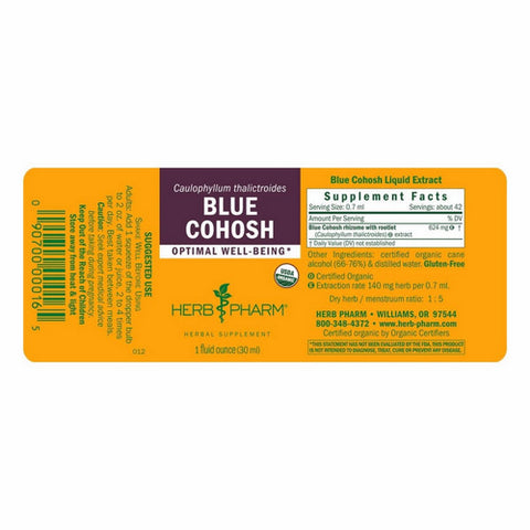 Herb Pharm, Blue Cohosh Extract, 1 Oz
