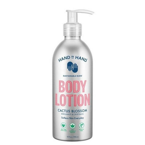 Hand In Hand, Body Lotion Cactus Blossom Bergamot And Crisp Basil, 10 Oz (Case Of 3)