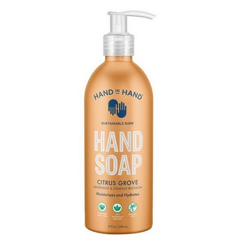 Hand In Hand, Liquid Hand Soap Citrus Grove, 10 Oz (Case Of 3)