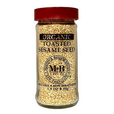 Morton & Bassett, Organic Seasoning Toasted Sesame Seed, 1.9 Oz (Case Of 3)
