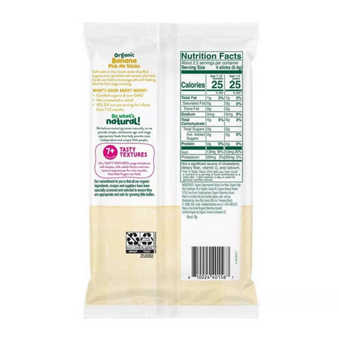 Little Bellies, Organic Banana Pick Me Sticks, 0.56 Oz (Case Of 5)