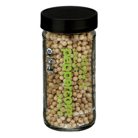 Spicely Organics, Organic White Peppercorn, 2.2 Oz (Case Of 3)