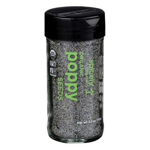 Spicely Organics, Organic Poppy Seeds, 2.2 Oz (Case Of 3)