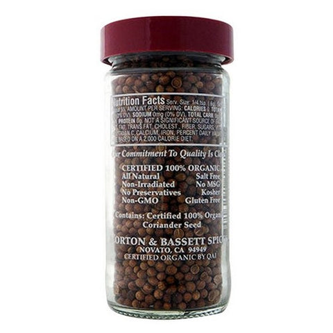 Morton & Bassett, Seasoning Coriander Seed, 1.2 Oz (Case Of 3)