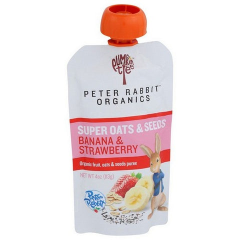 Peter Rabbit, Organic Super Oats Seeds Banana And Strawberry, 4 Oz (Case Of 10)