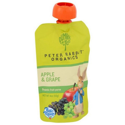 Peter Rabbit, Organic Fruit Puree Apple and Grape, 4 Oz (Case Of 10)