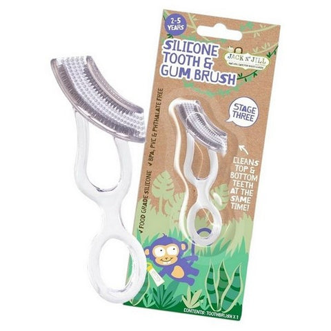 Jack N' Jill, Jack N Jill Silicone Tooth And Gum Brush, 1 Count (Case of 8)