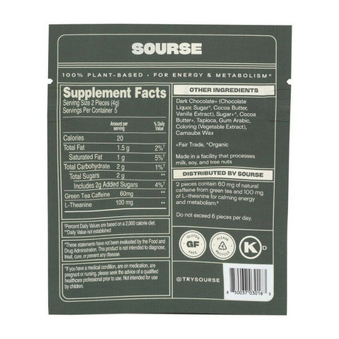 Sourse, Sourse Vitamin Infused Chocolate Energy Bites, 0.7 Oz (Case of 8)
