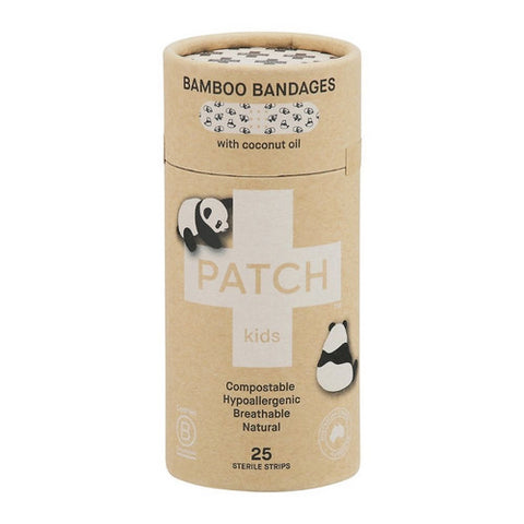 Patch, Bamboo For Kids With Coconut Oil, 25 Count (Case of 3)