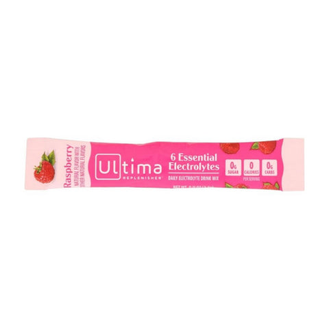 Ultima Replenisher, Replenisher Electrolyte Powder Raspberry, 0.11 Oz (Case of 20)