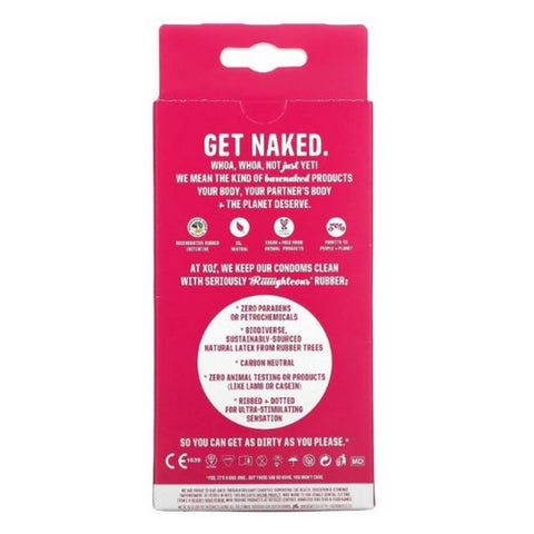 XO!, Hi Sensation Righteous Rubber Condoms, 6 Count (Case of 8)
