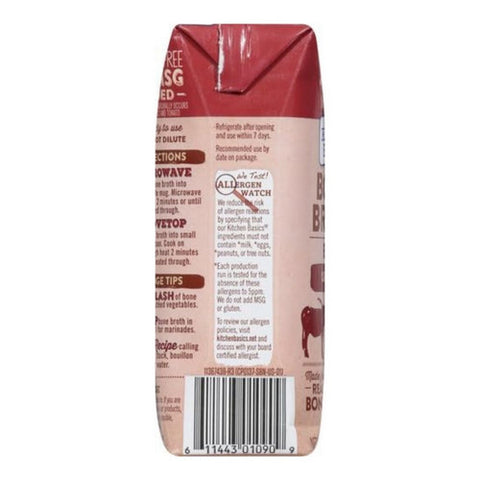 Kitchen Basics, Beef Bone Broth, 8.25 Oz (Case Of 12)