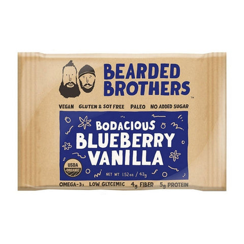 Bearded Brothers, Bodacious Blueberry Vanilla Energy Bar, 1.52 Oz (Case Of 12)