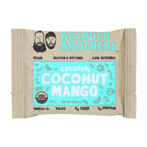 Bearded Brothers, Colossal Coconut Mango Energy Bar, 1.52 Oz (Case Of 12)
