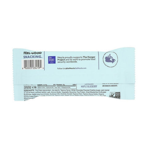 Mezcla, Canadian Maple Blueberry Protein Bar, 1.4 Oz (Case Of 12)