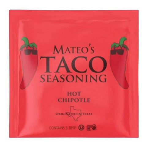Mateos Gourmet, Taco Seasoning Chipotle Hot, 1 Oz (Case Of 12)