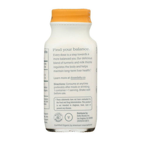 Dose, Organic Wellness Shot For Liver, 2 Oz (Case Of 12)