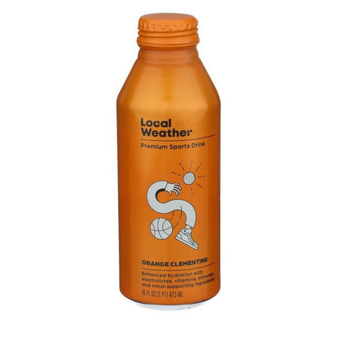 Local Weather, Orange Clementine Electrolyte Sports Drink, 16 Oz (Case Of 12)
