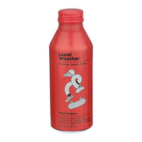 Local Weather, Fruit Punch Sport Drink, 16 Oz (Case Of 12)